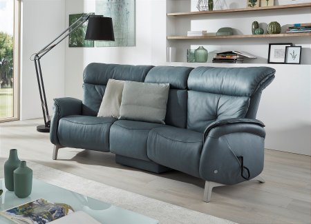 Himolla - Swan 3 Seater Leather Reclining Sofa
